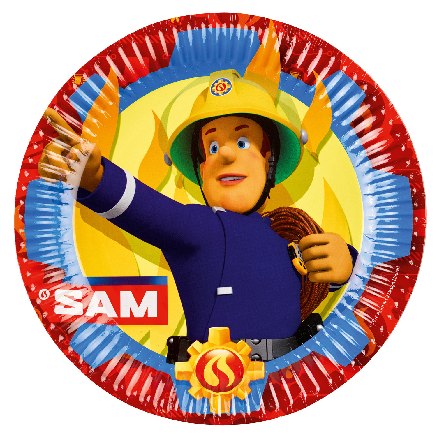Požárník Sam talíře 8 ks 22,8 cm
